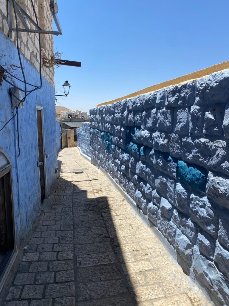 Safed's blue walls