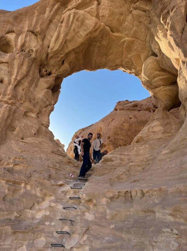 A natural arch in the southern desert