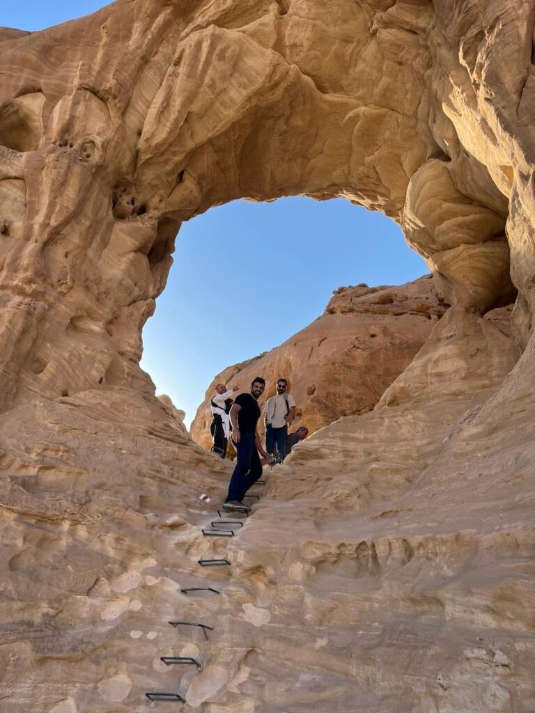 A natural arch in the southern desert