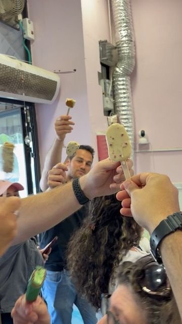 Artisanal ice cream on the Baka food tour