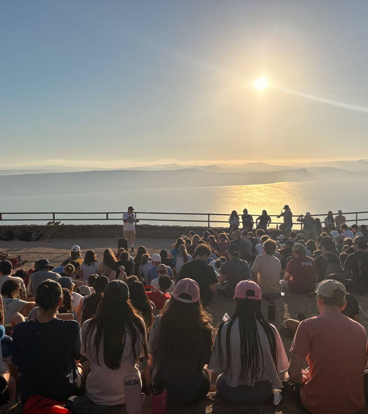 Watching the sun go down over the water