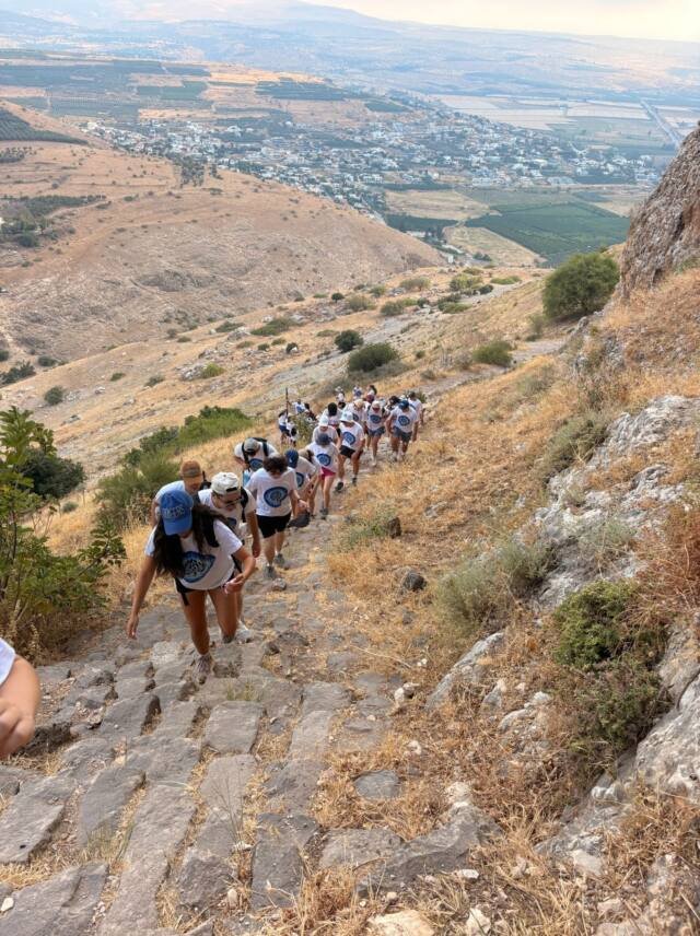 Walking down into the valley on a Galilee day