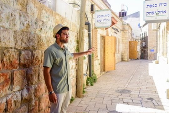 A quiet street in a Haredi neighborhood of Jerusalem